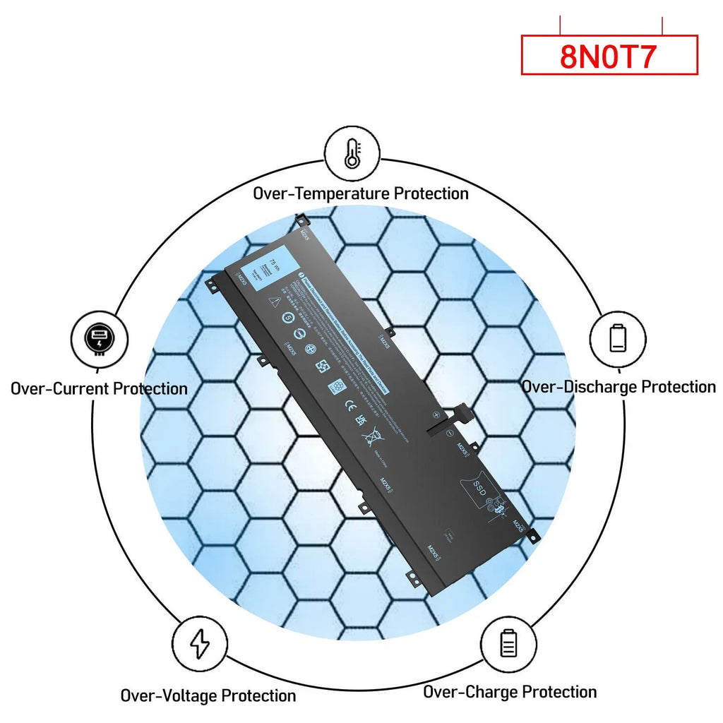 New 0TMFYT 8N0T7 Mobile pc Battery For XPS 15 9575 P73F Precision 5530 2-in-1