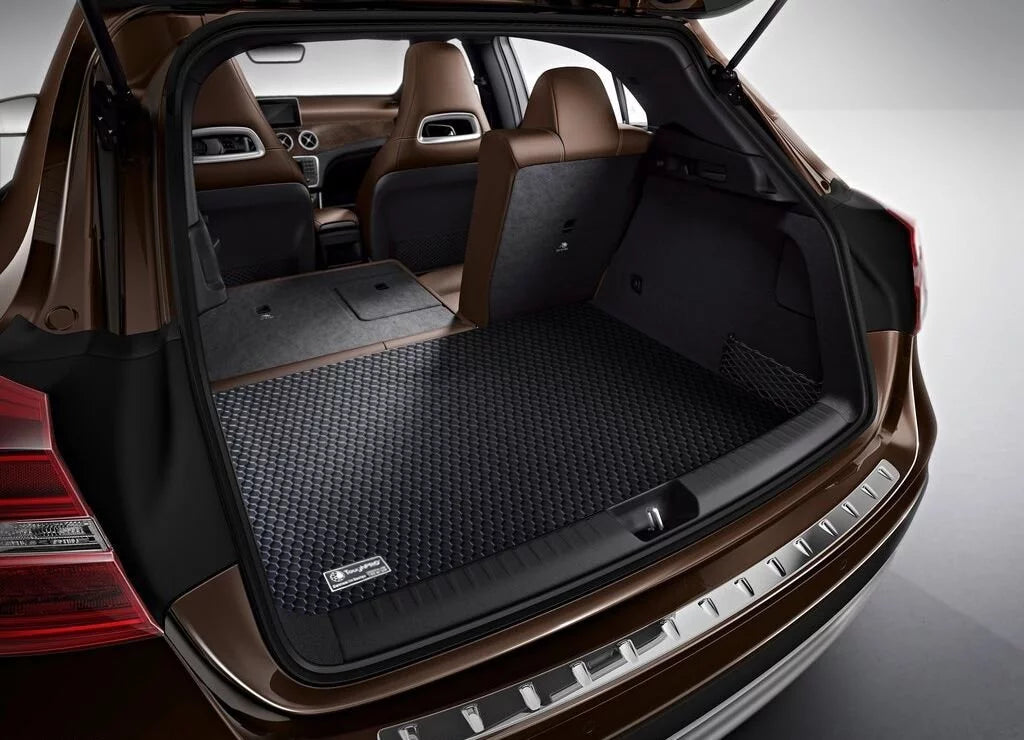 ToughPRO - Trunk Mat Compatible with Toyota Camry - All Weather Heavy Duty (Made in USA) - Black Rubber - 2019 (Not for Hybrid - Non-Plug-in Standard)