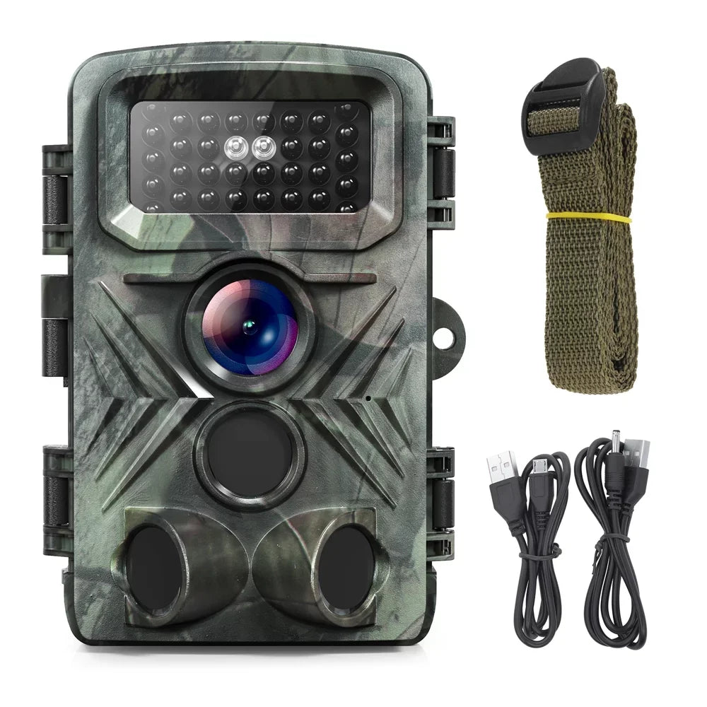 32MP 1080P Outdoor Trail Camera Field Detection Infrared Camera 2.0 Inch TFT Color Display Day Night Use Hunts Night-Visions Camera IP66 Fluid