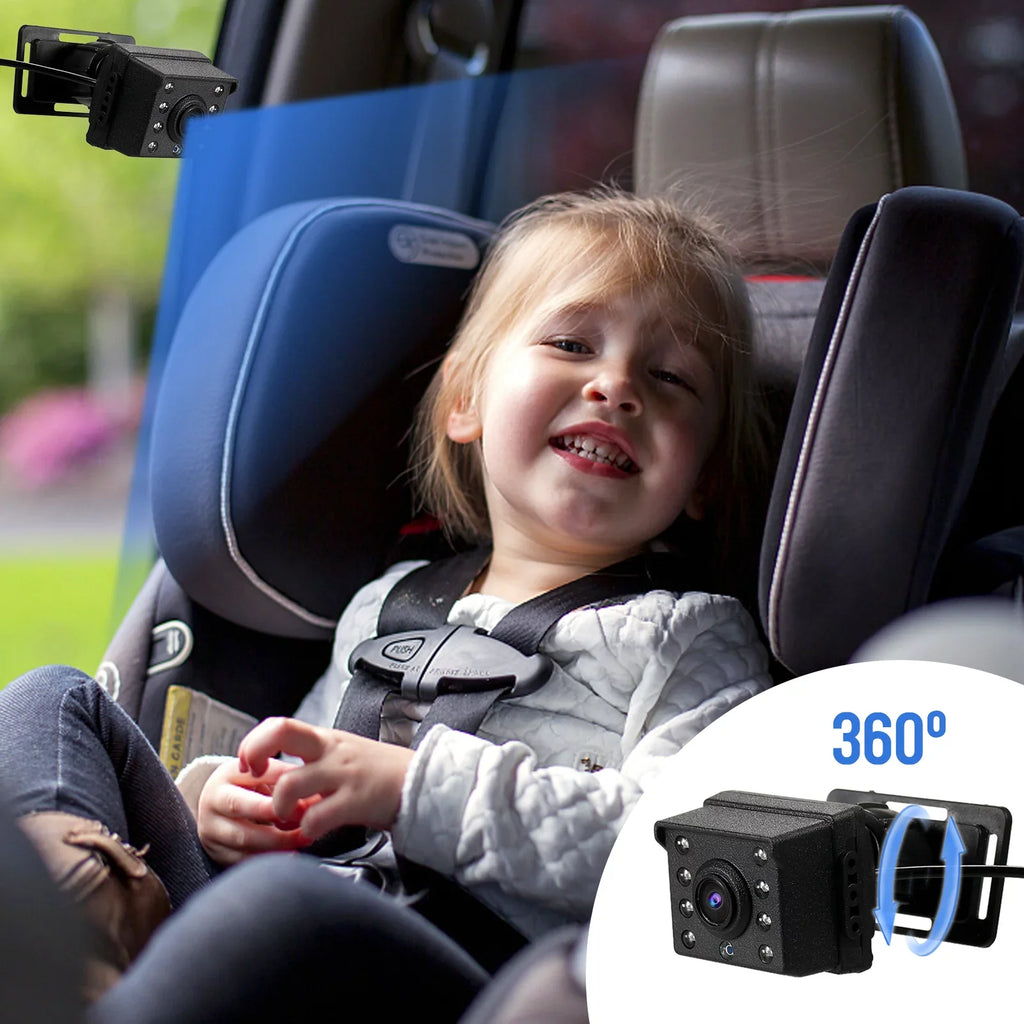 Baby Car Mirror - 1080P Baby Monitor Camera with 4.3’’ IPS Monitor Night Vision, Adjustable Wide View Angle for Infants, Kids, and Pets