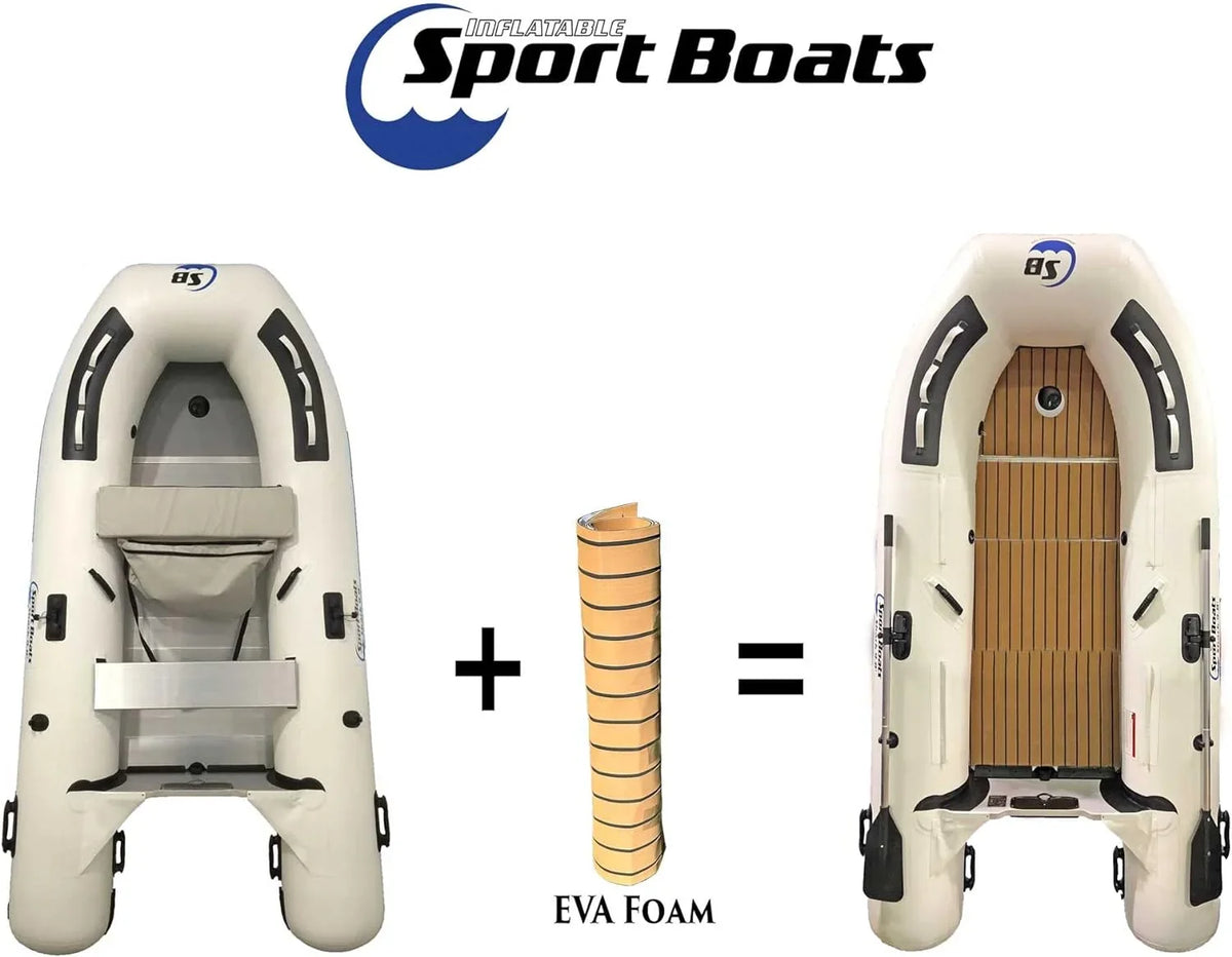 Roll Of Teak Foam Decking -Designed To Fit Aluminum Floor Or Air Floor Dinghy (Foam Decking Roll )