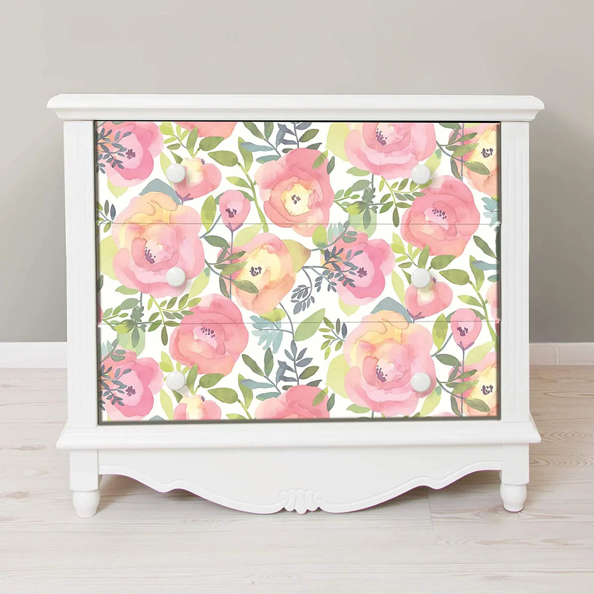 Nuwallpaper Peachy Keen Pink Vinyl Peel & Stick Wallpaper, 216-in by 20.8-in, 31.2 sq. ft.