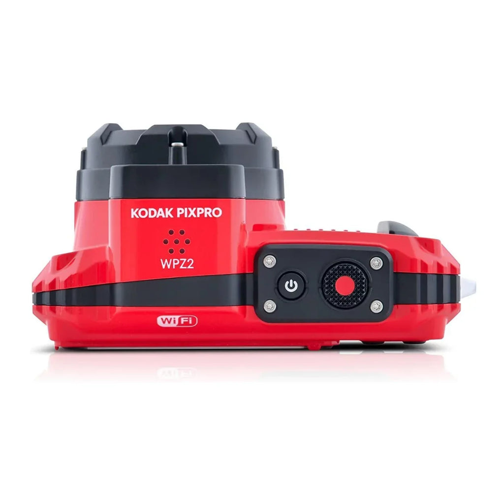 Kodak Pixpro WPZ2 Liquid Shockproof 16MP 4x 2.7-Inch LCD Camera (Red) Bundle