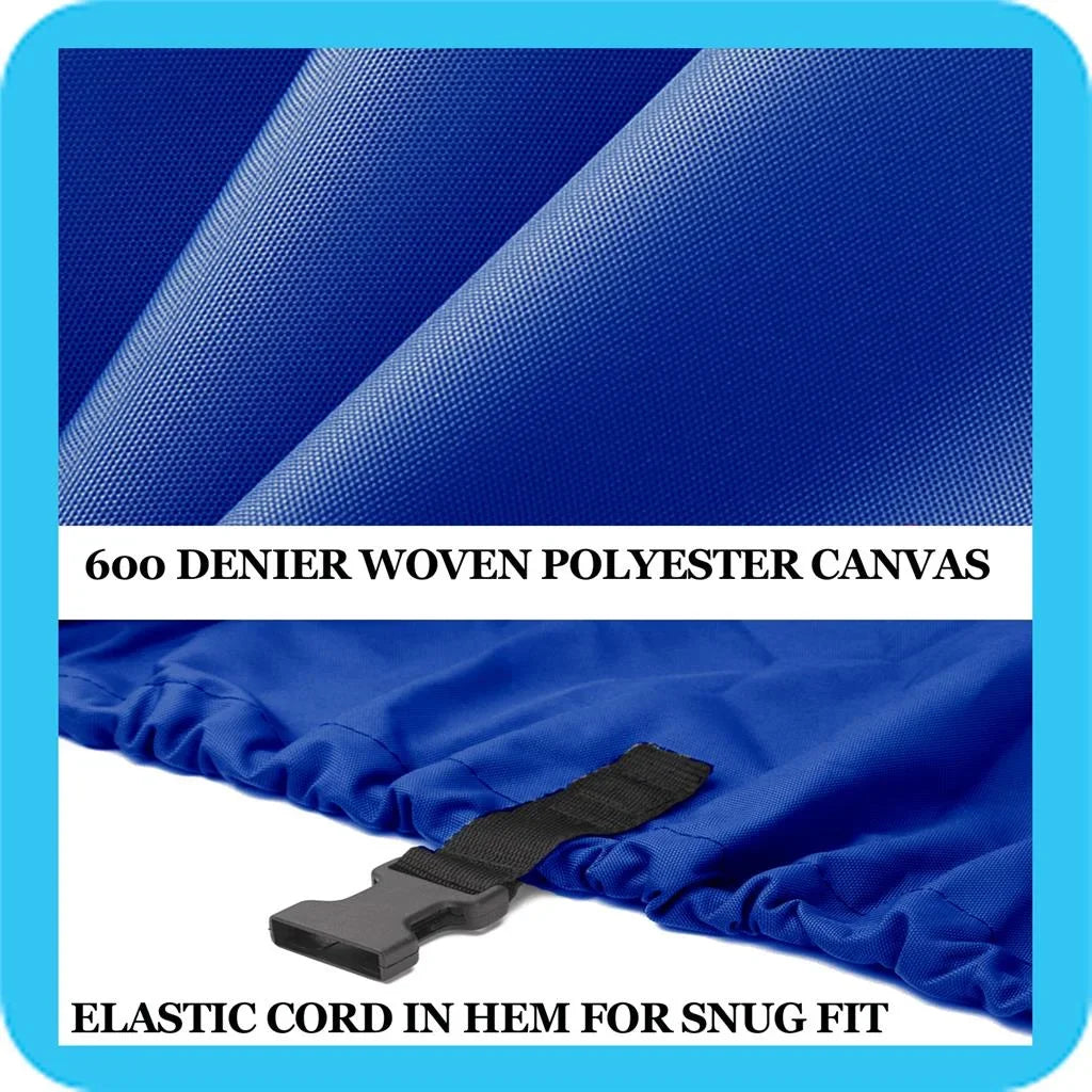 BLUE, GREAT QUALITY BOAT COVER Compatible for BAYLINER CAPRI 1954 CW BOWRIDER I/O 1999 2000 2001 02