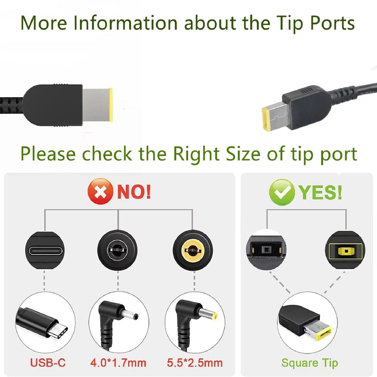 K-MAINS 135W AC Adapter Charger Power Replacement for Legion Y520-15IKBN 80WK 80Y5 81A0 80YY