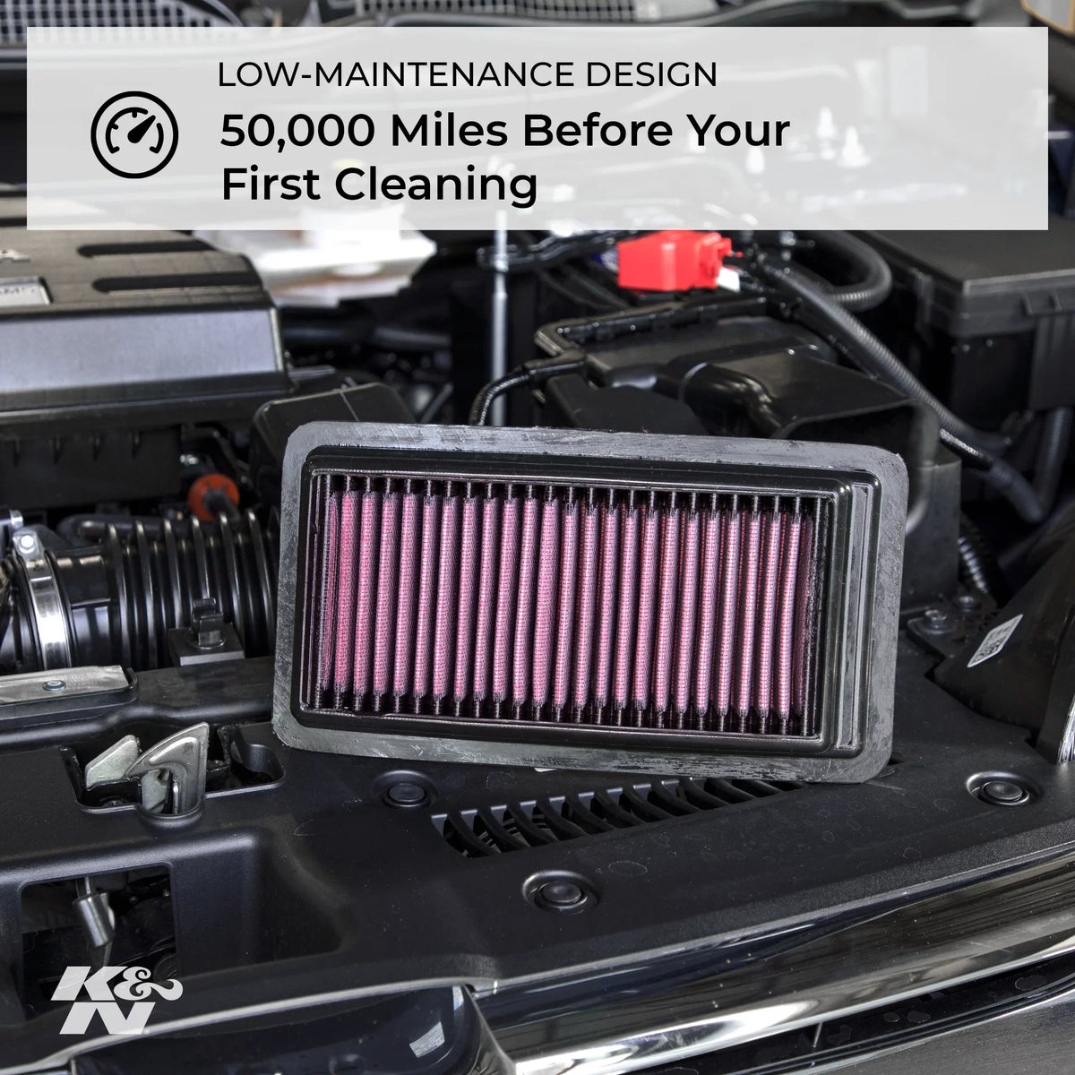 K&N Engine Air Filter: High Functionality Premium, Washable, Replacement Filter: 2005-2019 Toyota/Subaru/Scion H4 2.0 L (86, Gt 86, BRZ, FR-S), 33-2300