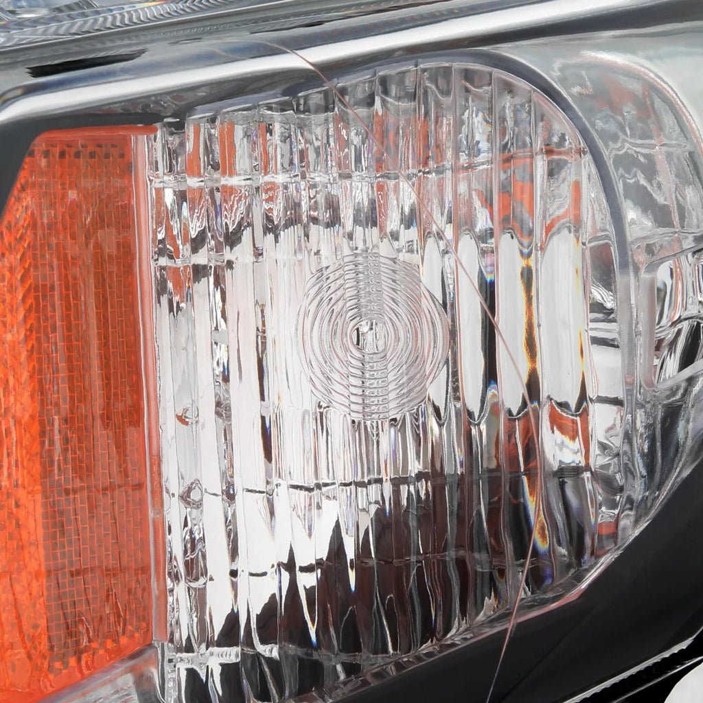AKKON - Fits 2012 2013 2014 2015 Honda Civic Sedan 12-13 Coupe [Halogen Type] Chrome Headlights Pair Headlamps Left+Right