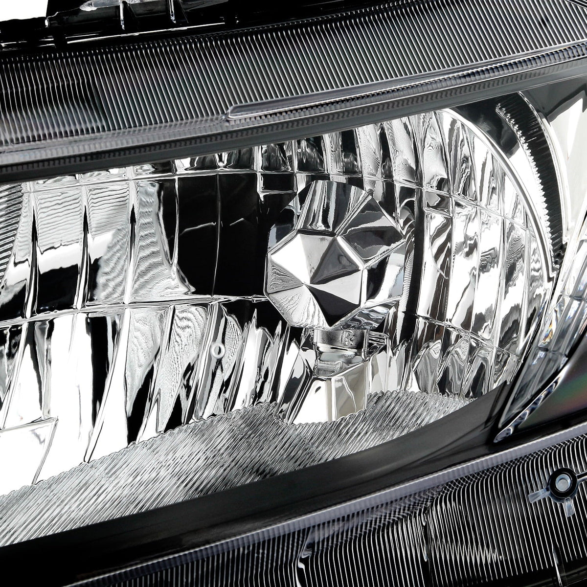 AKKON - Fits 2012 2013 2014 2015 Honda Civic Sedan 12-13 Coupe [Halogen Type] Chrome Headlights Pair Headlamps Left+Right