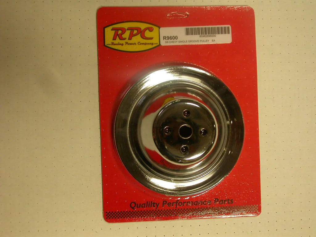 Racing Power Company R9600 Chrome Steel Fluid Pump Pulley Sbc Short 7.1 Dia