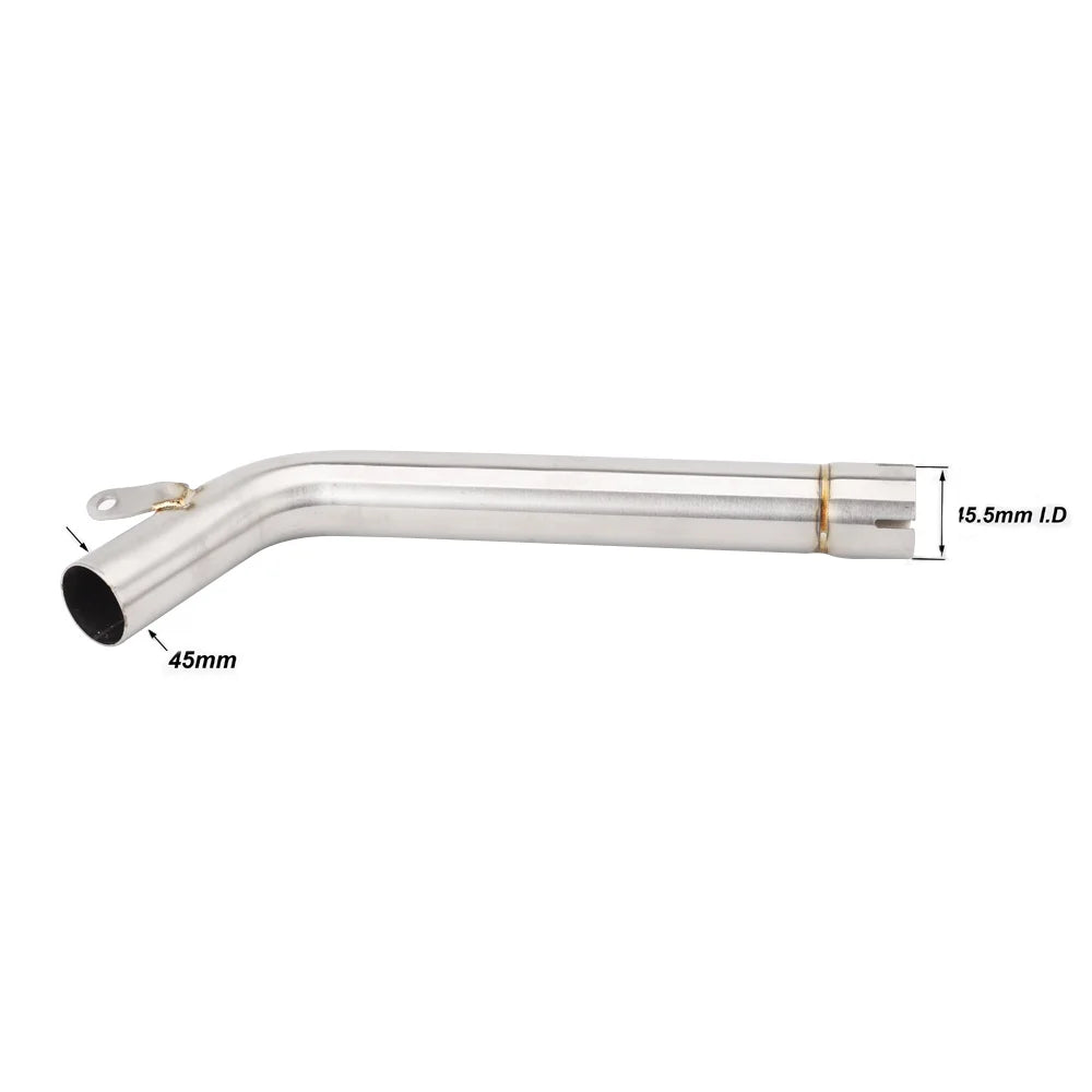XLYWKJ For Yamaha FZ6 S2 FAZER 2004-2009 Motorcycle Exhaust Tube Muffler Middle Link Tube 1-Set