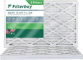 Filterbuy 16x25x1 MERV 13 Pleated HVAC AC Furnace Air Filters (3-Pack)