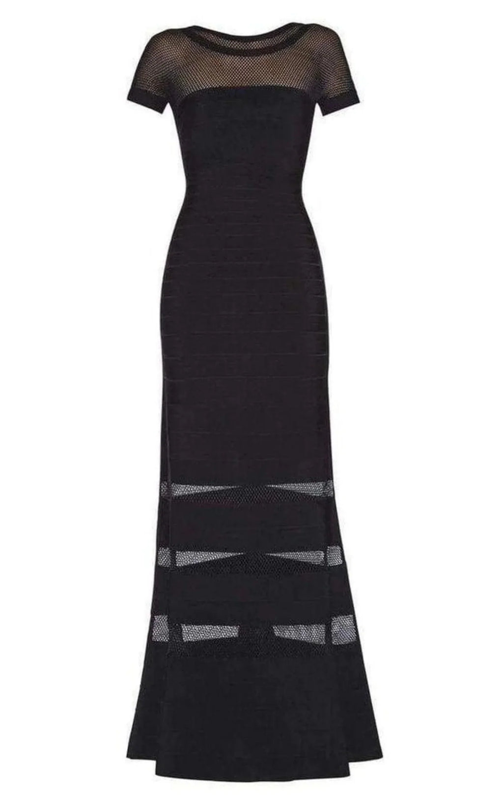 Gweneth Multi Stitch Crochet Detail Gown