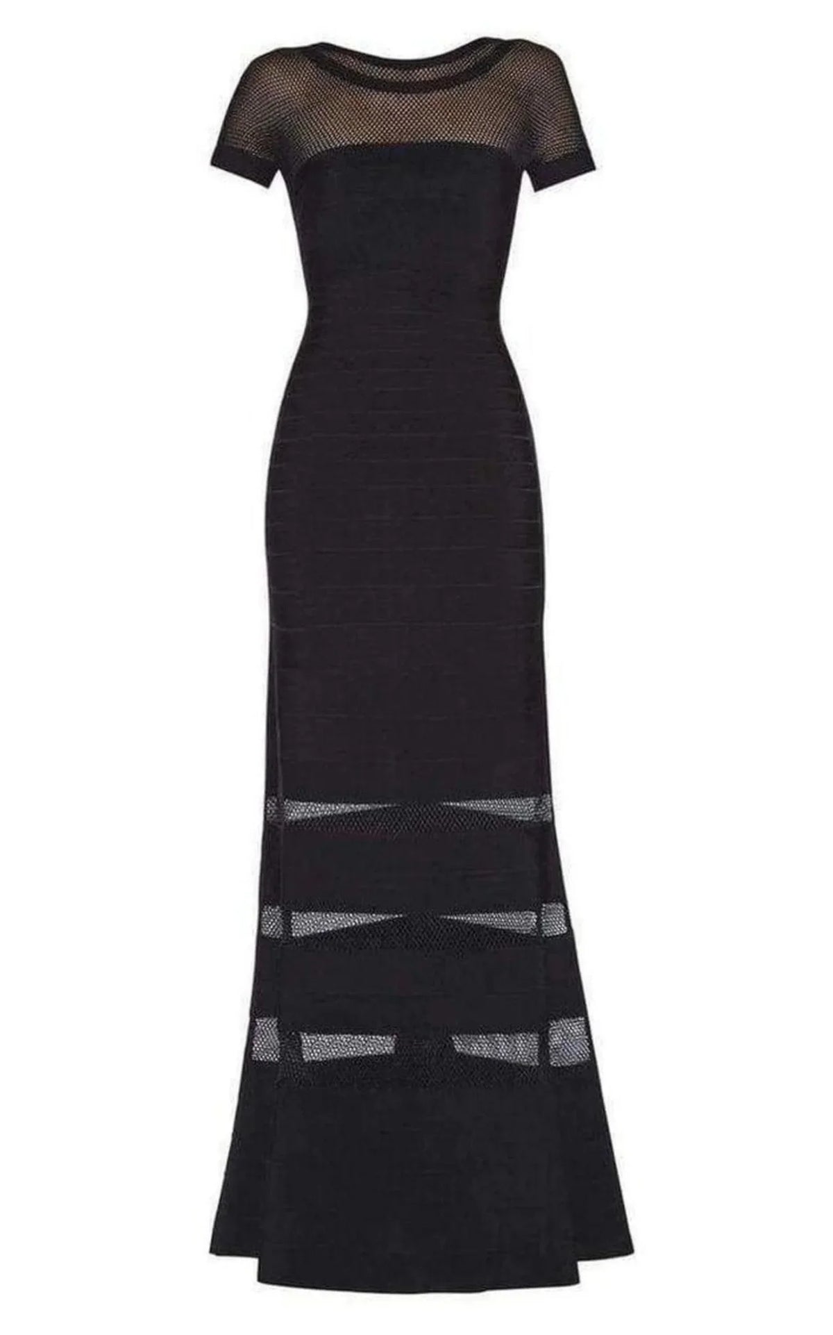 Gweneth Multi Stitch Crochet Detail Gown