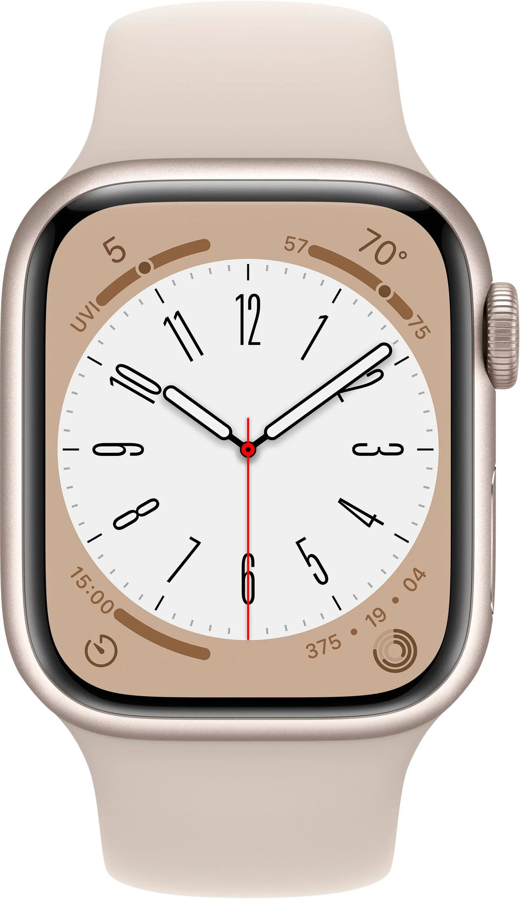 Restored Watch Gen 8 Series 8 41mm Starlight Aluminum Starlight Sport Band MNUF3LL/A (Refurbished)