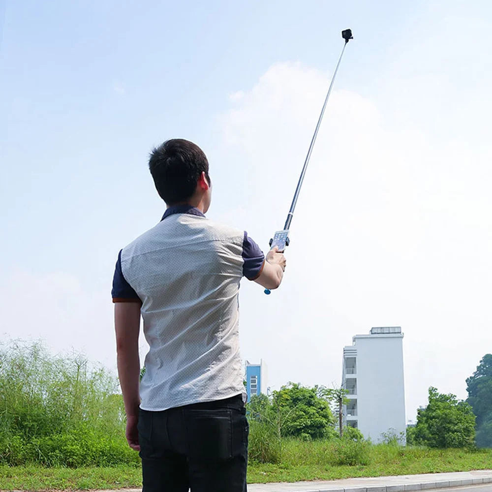 TELESIN 2.7M/106 Inch Ultra Long Carbon Fiber Selfie Stick Lightweight Extendable Handheld Pole Monopod Replacement for GoPro Hero 9/8/7/6/Hero 5 Black(2018) Replacement for One R OSMO Action Camera