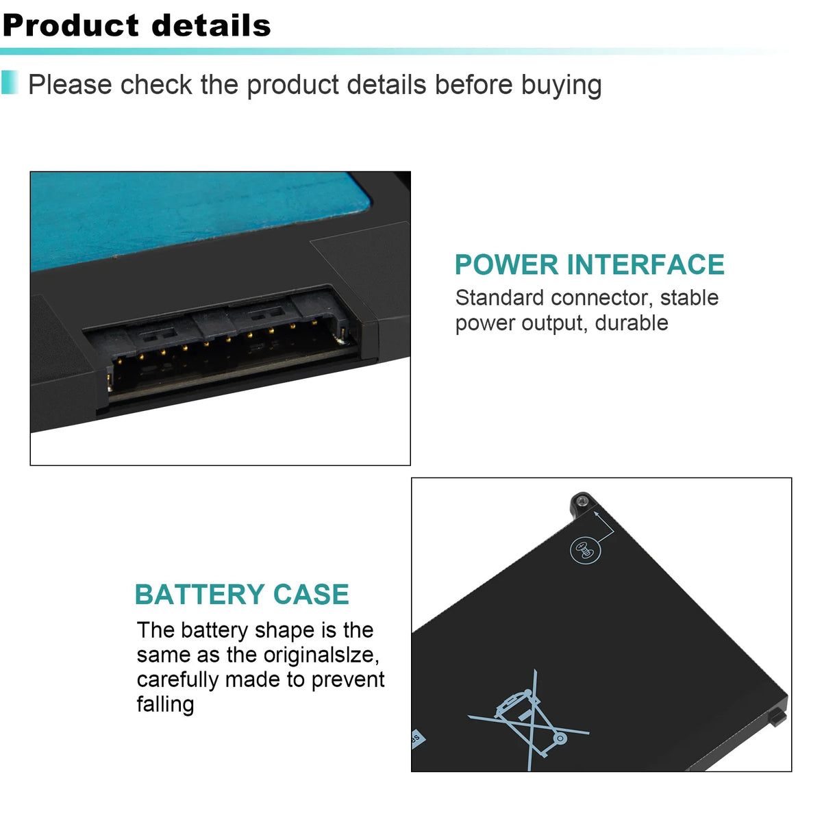 For Latitude 5300 5310 (2-in-1) 7300 7400 60Wh Notebook Battery MXV9V
