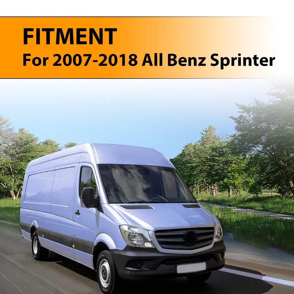 KOJEM Rear Seat Brackets Fit for 2007-2018 Mercedes Benz Sprinter Models Set of 3 Steel Silvery