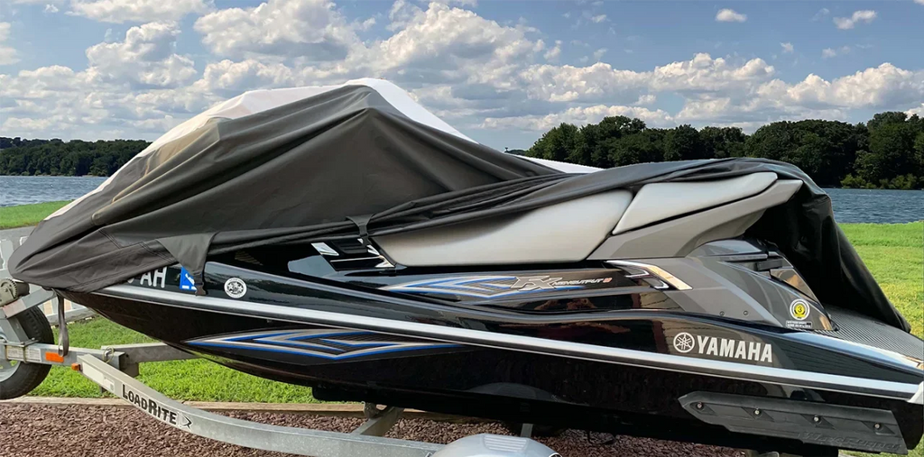 SUPER HEAVY-DUTY Jet Ski PWC Liquid Cover Compatible for Kawasaki 1200 STX-R 2002-2005 Trailerable TOP OF THE LINE