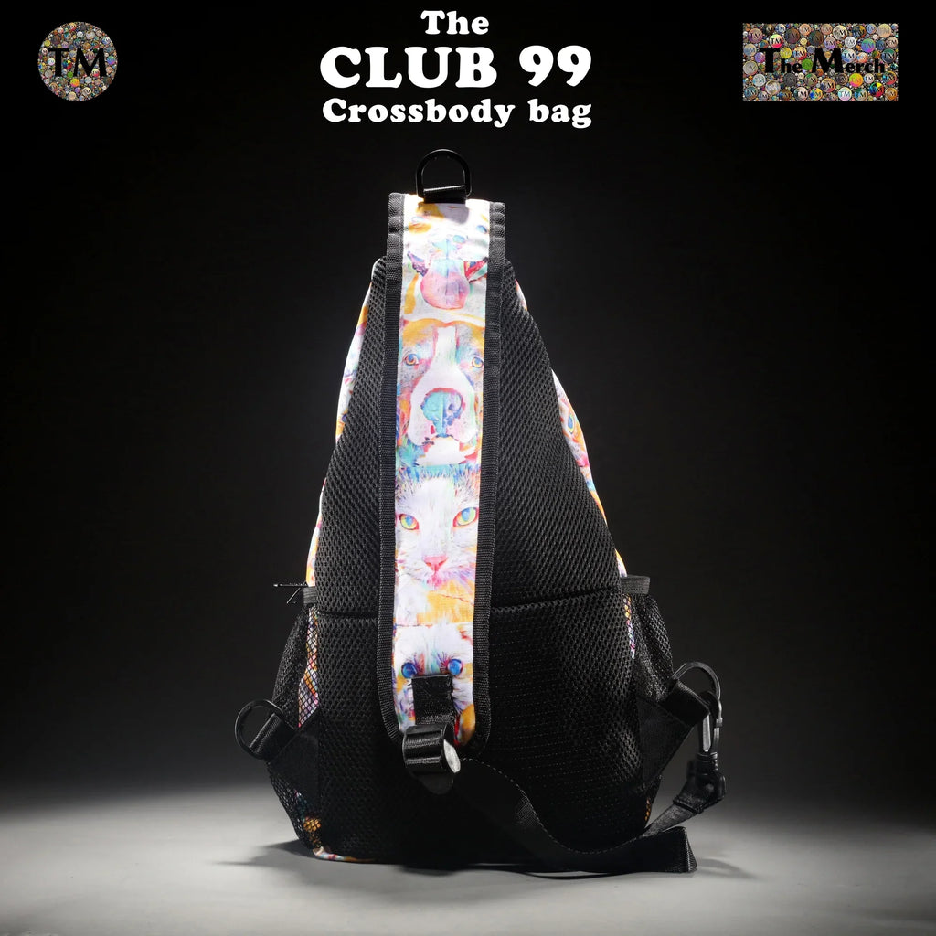 Crossbody Bag - Club 99 - (Turquoise/Orange/Cream) - Unisex - All Ages - The Merch by SIMA Visual Arts