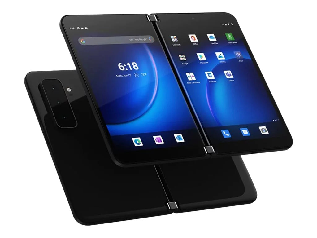 Surface Duo 2 - 5G smartphone - dual-SIM - RAM 8 GB / Internal Memory 256 GB - OLED display - 8.3" 2688 x 1892 pixels (90 Hz) - 3x rear cameras 12 MP, 12 MP, 16 MP - front camera 12 MP - obsidian
