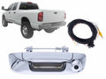 APA Replacement Tailgate Handle with Back-Up Camera 8M Cable Chrome for 2002 - 2009 RAM R1500 R2500 R3500