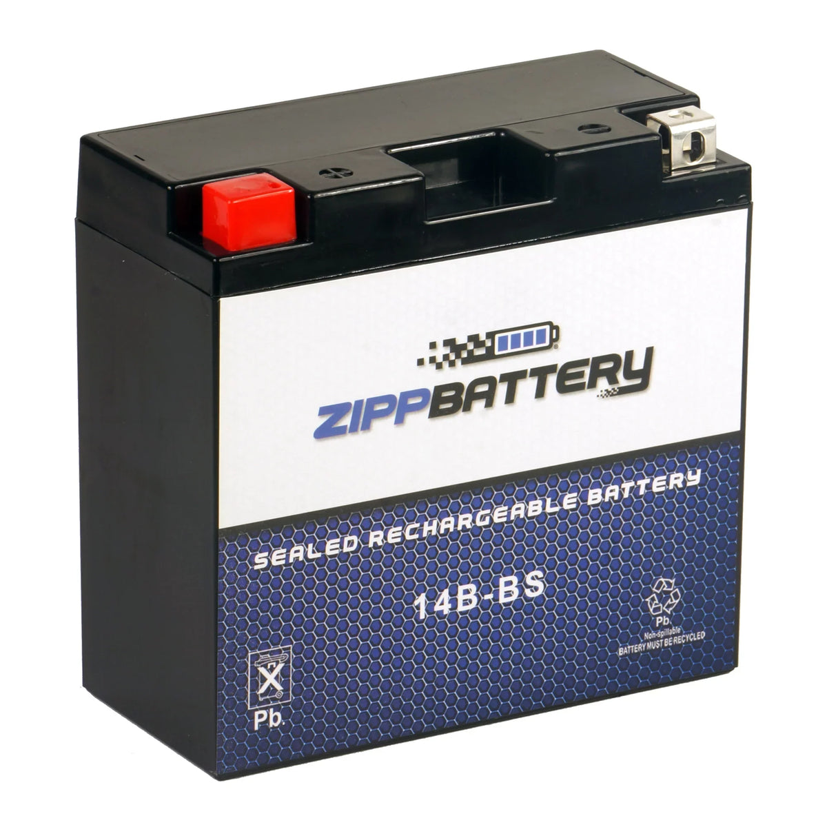 Zipp Battery YT14B-BS (14B-BS 12 Volt,12 Ah, 135 CCA) Motorcycle Battery for Hyosungmotors 650cc Gv650 Se 2009