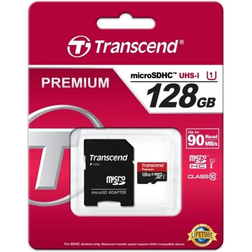 Transcend 128GB Memory Card for Moto G Power (2022) Phone - High Speed MicroSD Class 10 MicroSDXC G6A Compatible With Motorola Moto G Power (2022)