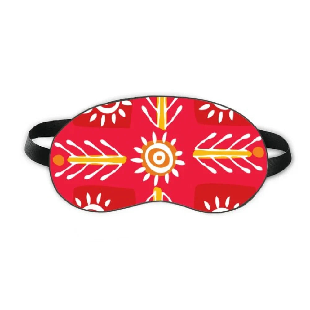 Wheat Mexico Totems Ancient Civilization Drawing Sleep Eye Shield Soft Night Blindfold Shade Cover
