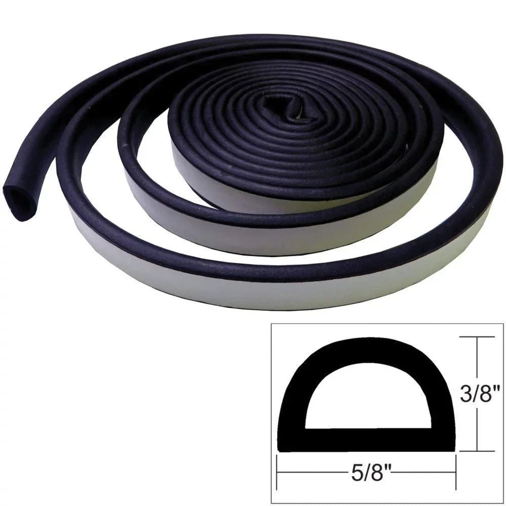 TACO Marine V30-0109B10-1 Weather Seal Tape - 3/8" x 5/8" x 10', Black