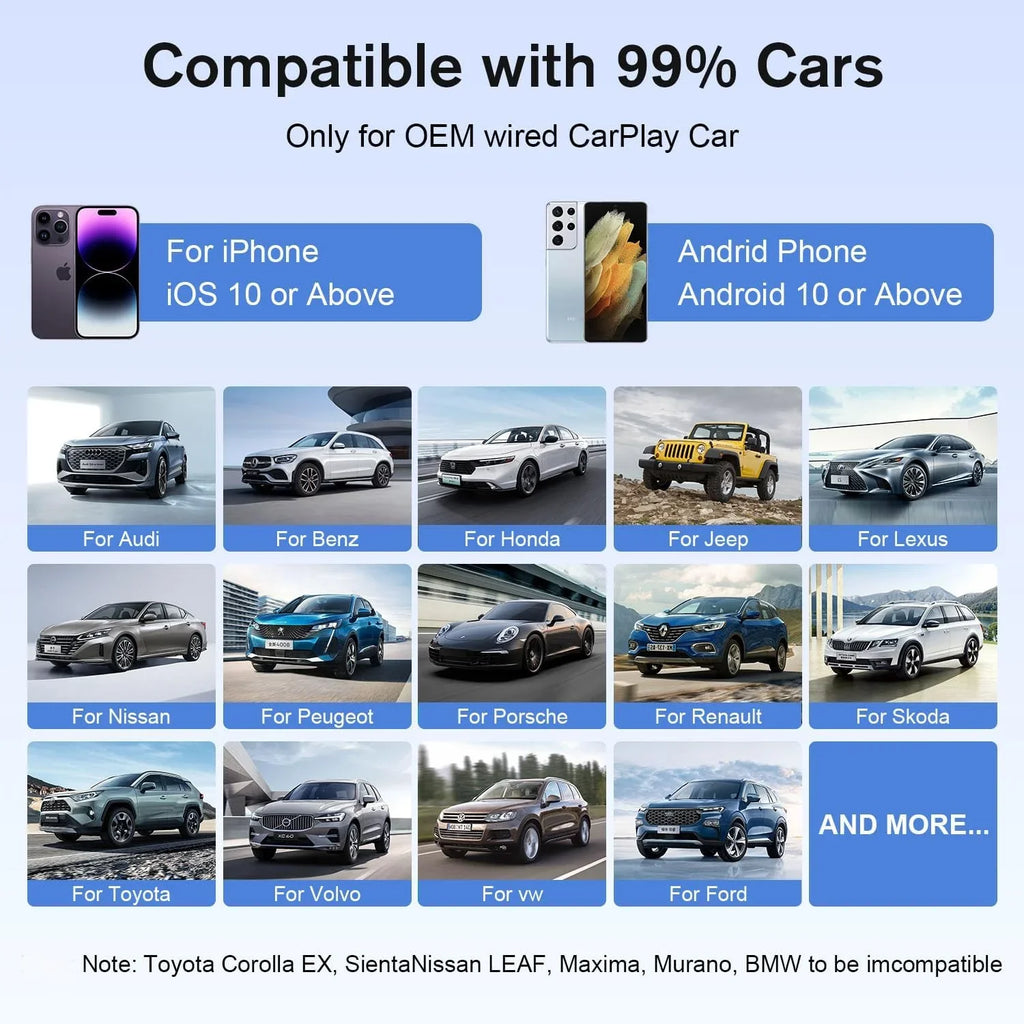 [2024 Newest] The Drivebox Pro for Car Autoflix,4 in 1 Android Auto Wireless Adapter & CarPlay Wireless Adapter with Monitor Mirroring, Magic Link CarPlay Box Stream to Your Car