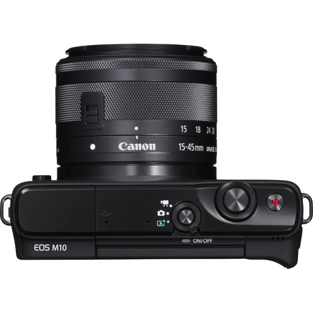 EOS M10 18 Megapixel Mirrorless Camera with Lens, 0.59", 1.77", Black