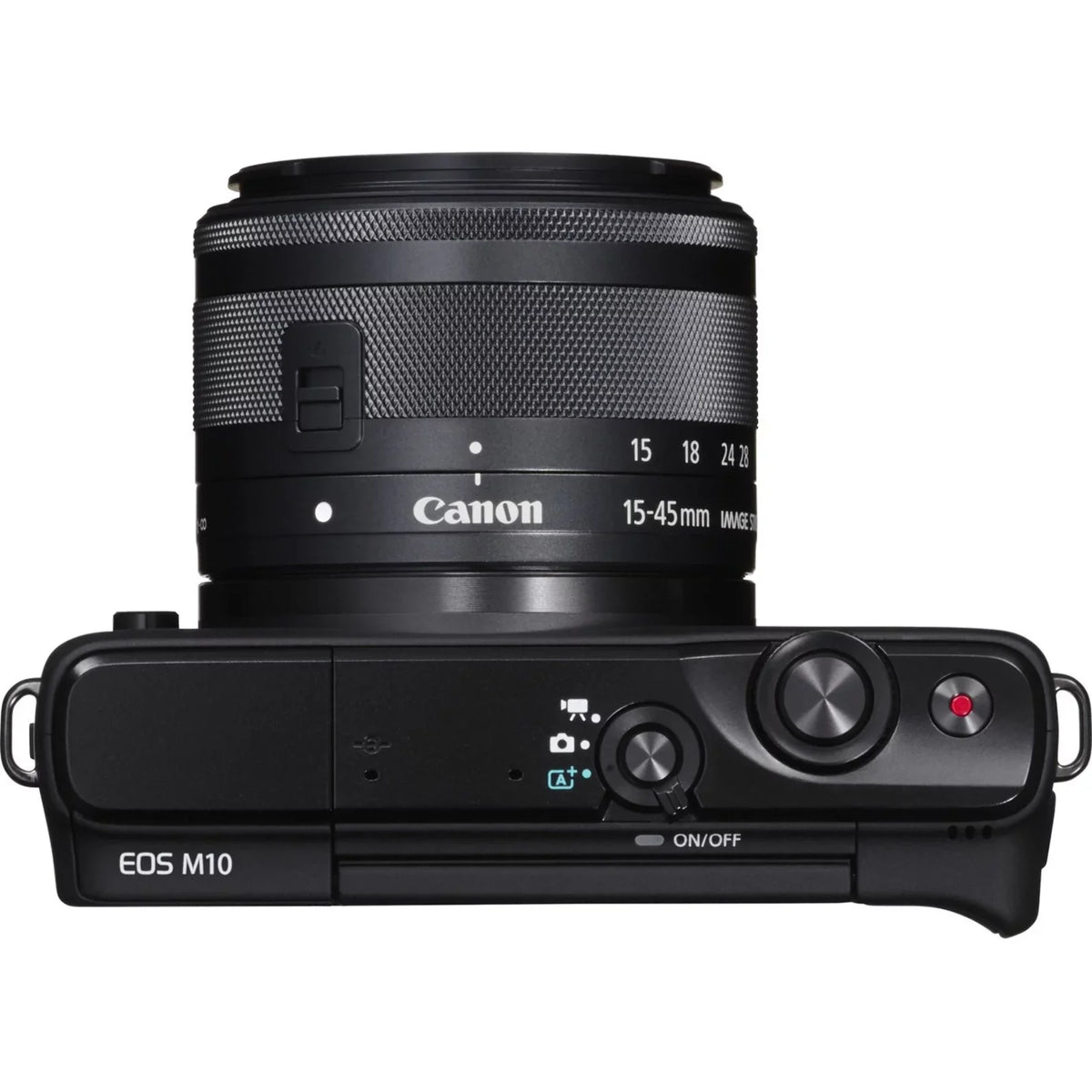 EOS M10 18 Megapixel Mirrorless Camera with Lens, 0.59", 1.77", Black
