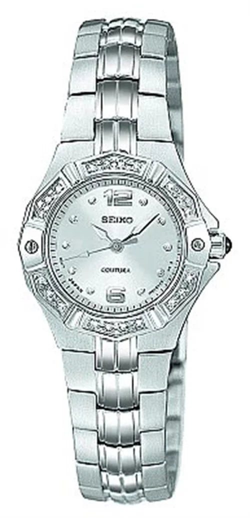Seiko Women's SXGN25 Coutura Diamond Silver-Tone Watch