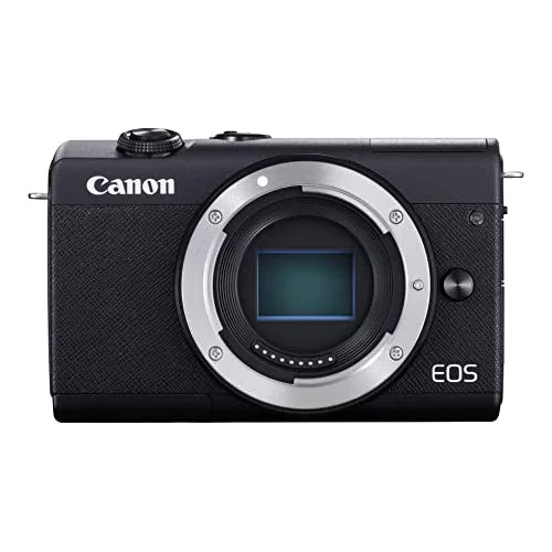 EOS M200 Mirrorless Camera (Black) + 55-200mm f/4.5-6.3 IS STM Lens (Black) +UV Filter + 64GB + Bag & More!