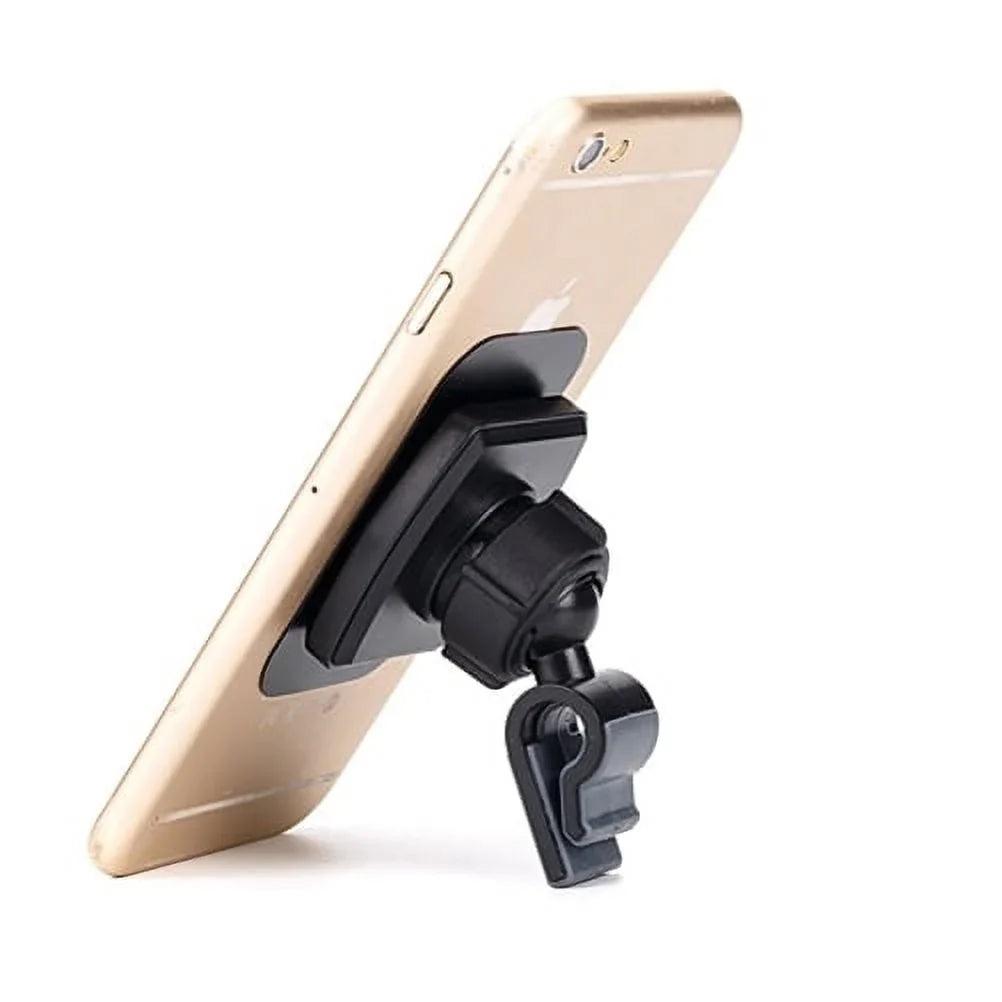 Air Vent Magnetic Car Mount w 4.8Amp Retractable Charger for K8+ (2018) - Motorola Moto G5 PLUS (XT1687) E5 Plus E4 PLUS G6 Play, Droid Turbo 2 - Galaxy Sky, S7 S6 S5, On5
