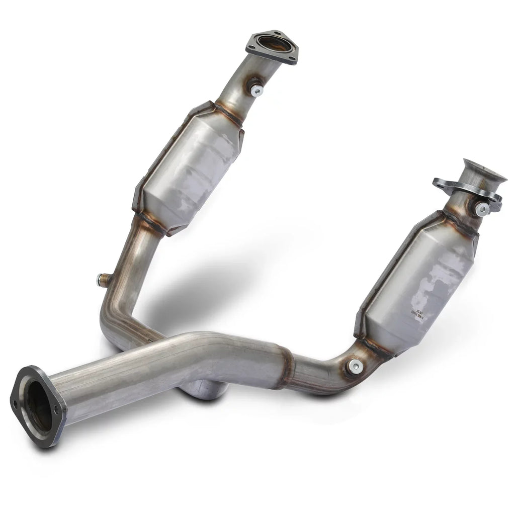 M-AUTO For 2007-2009 Chevy Silverado/Suburban/Yukon XL Avalanche Tahoe Sierra Catalytic Converter Exhaust Channel