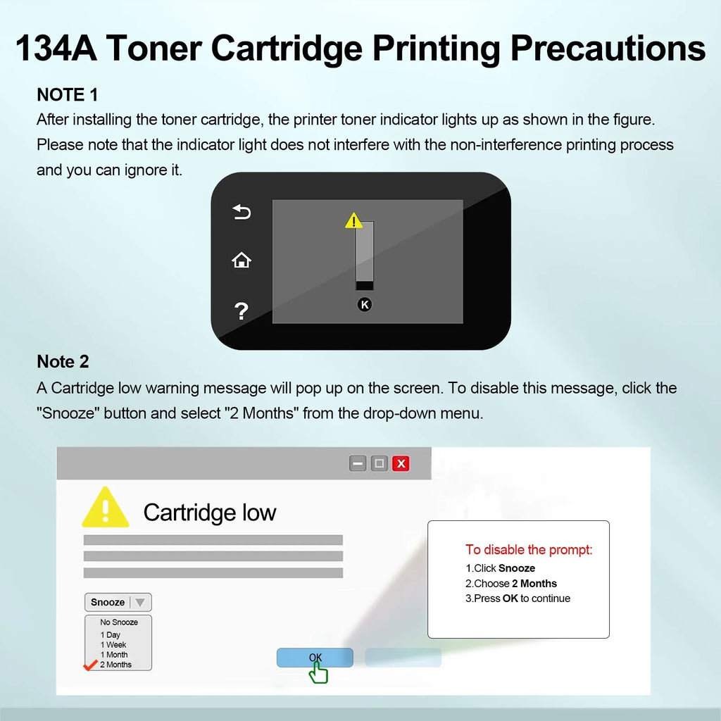 GREENCYCLE 8 Compatible for 134A W1340A (No Chip) Black Toner Cartridge Replacement with Laserjet M209dw MFP M234dw M234sdw M234sdn Printer