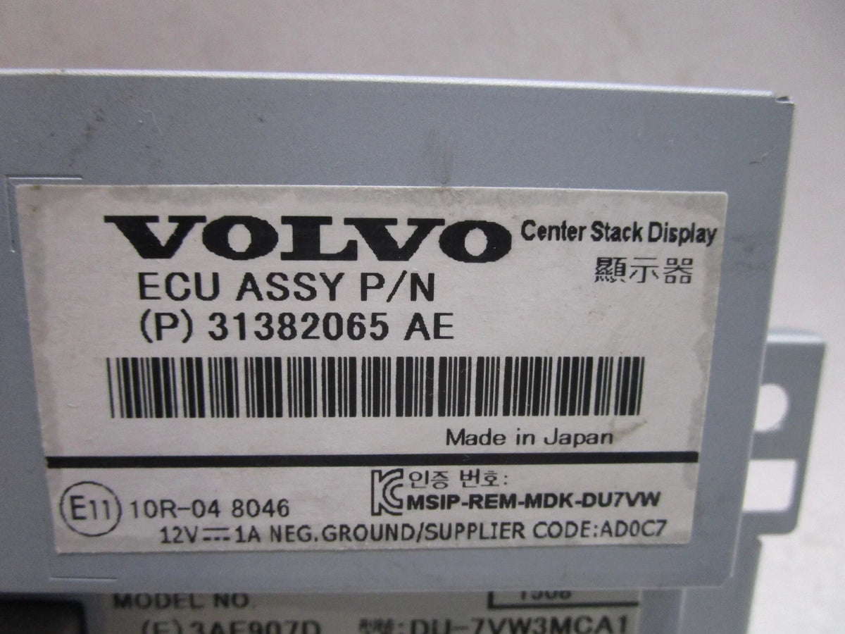 Pre-Owned 2016 16 Volvo XC60 7 Information Display Display 31382065AE OEM LKQ (Good)