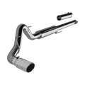 MBRP S5259AL Cat Back 4 Inch Inlet Steel Side Exit Exhaust Channel Fits select: 2015-2016 FORD F150, 2019 FORD F150 SUPERCREW