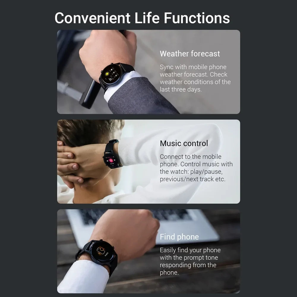Haylou Smart Watch,Display Bt5.0 Fitness Workout Fluid Watch Android Ios Workout Modes/ Fluid Watch (ls04) 1.2-inch (ls04) 1.2-inchCompatible With Android Ios Rs3 Ls04