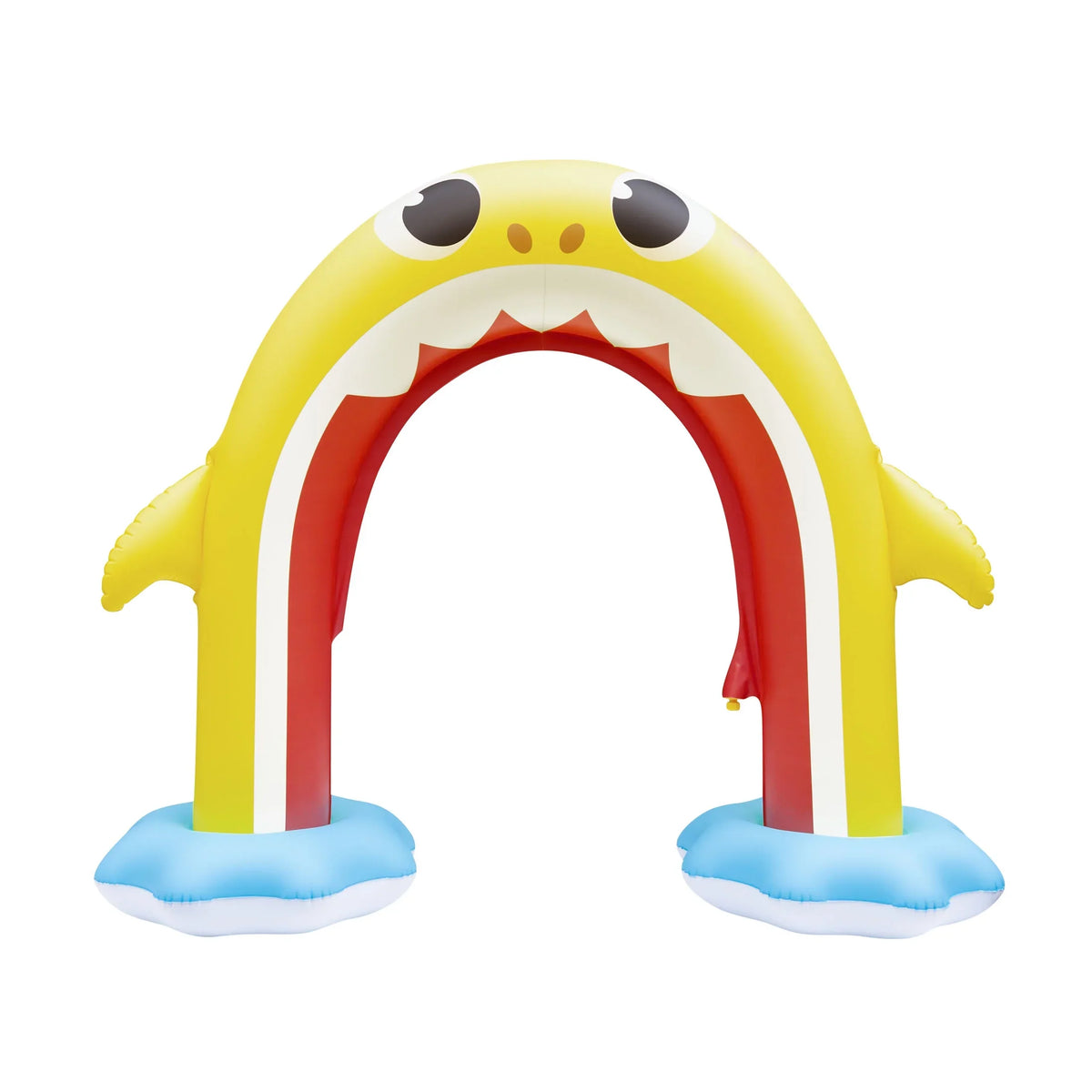 Pinkfong Baby Shark 5ft Inflatable Rainbow Arch, Backyard Fluid Sprinkler Summer Fun (Ages 2+)