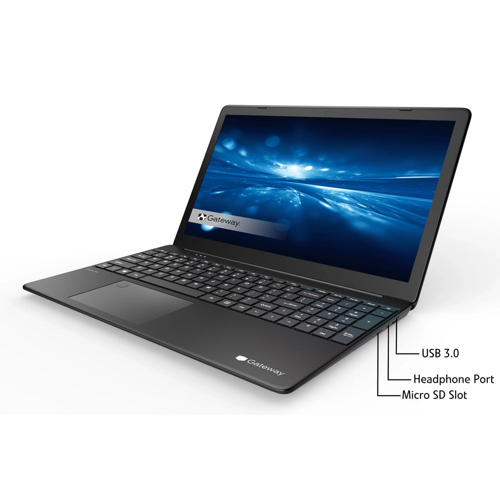 Restored Gateway GWTN156-9BK 15.6" FHD i5-1135G7 2.4GHz Iris Xe Graphics 16GB RAM 512GB SSD Win 10 Home Black (Refurbished)
