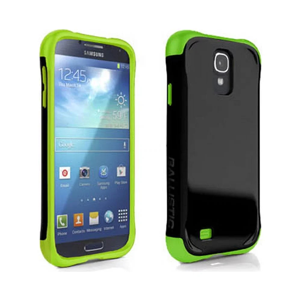 AGF Ballistic Aspira Series Case for Galaxy S4 (Black/Lime Green)