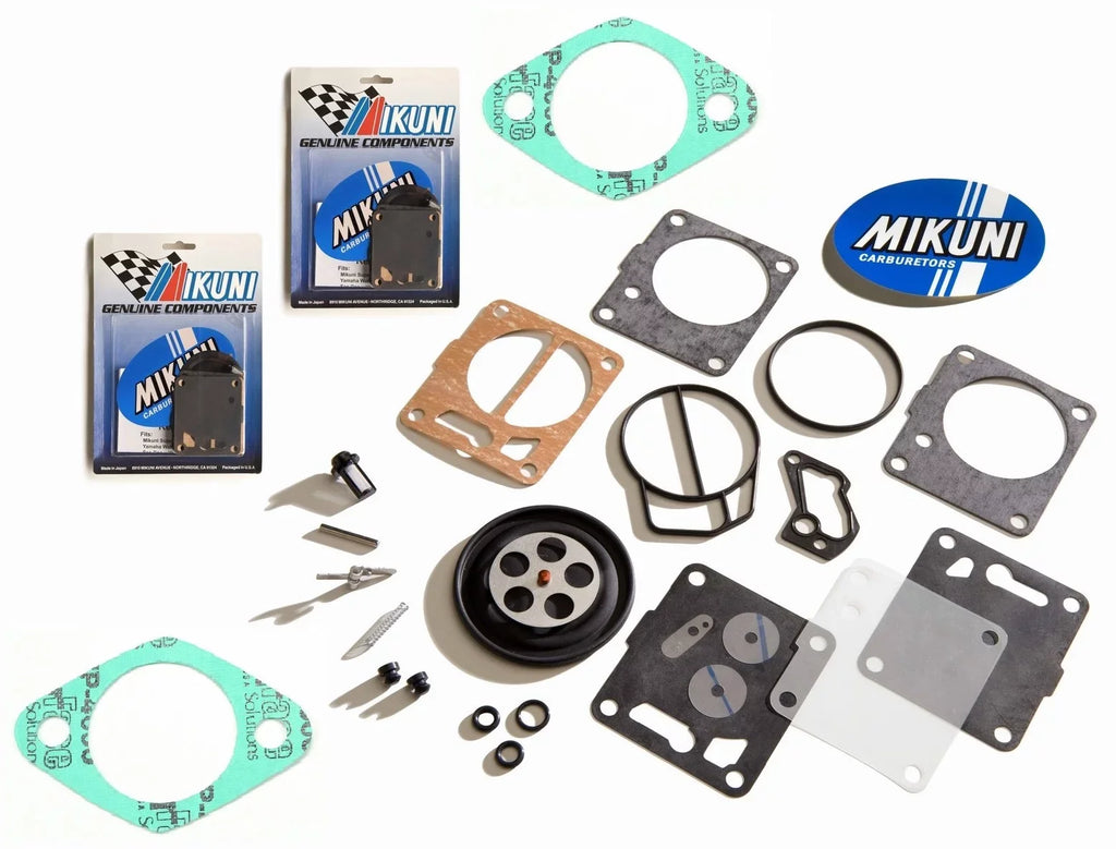 Seadoo GTX GSX Genuine Mikuni Twin Carb Carburetor Rebuild Kit & Base Gaskets