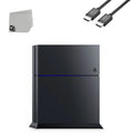PlayStation 4 500GB Only Black Gaming Console with HDMI Cable BOLT AXTION Bundle Second-hand