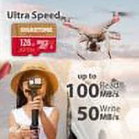 Gigastone 128GB Micro SD Card, 4K Game Pro, Nintendo Switch Compatible, A2 Run App, 4K Video Recording, Micro SDXC R/W up to 100/50MB/s, 5 Pack (5x128GB)