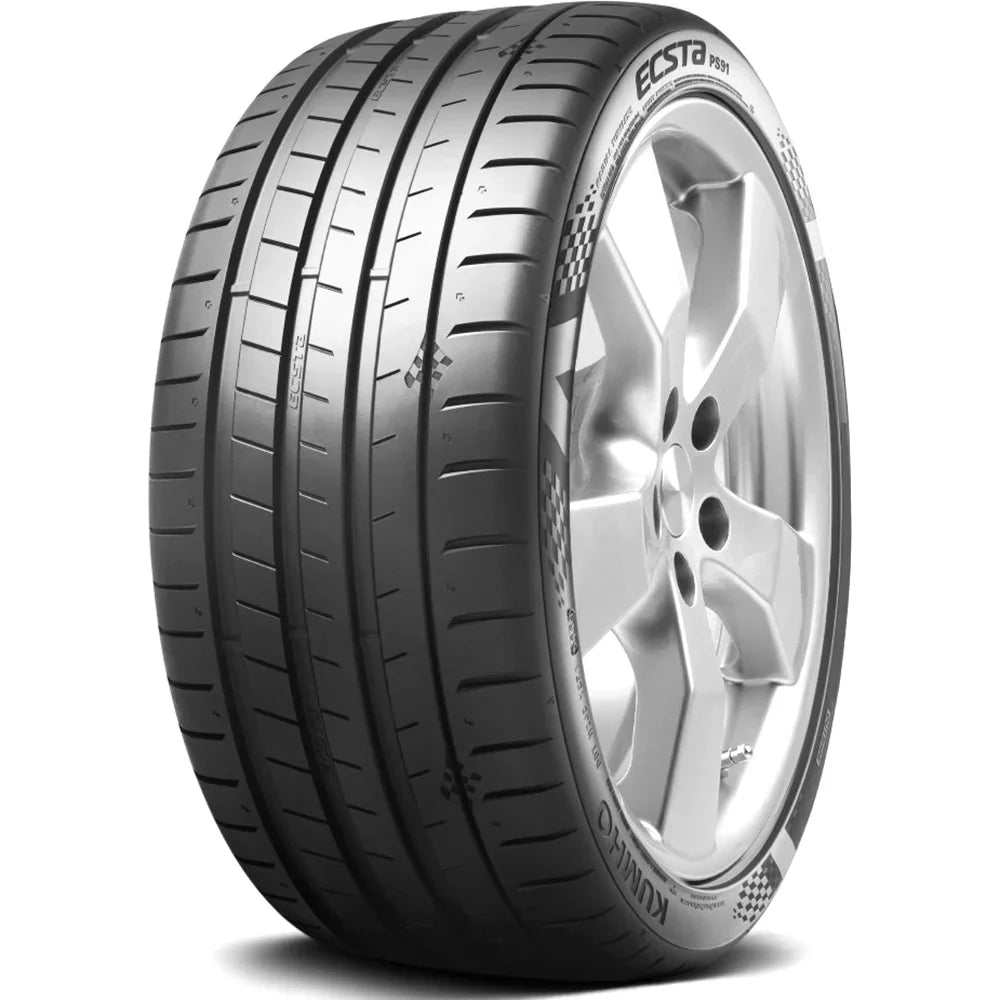 Pair of 2 (TWO) Kumho Ecsta PS91 235/40ZR18 95Y XL High Efficiency Tires Fits: 2012-18 Ford Focus Titanium, 2017-23 Honda Civic Sport Touring