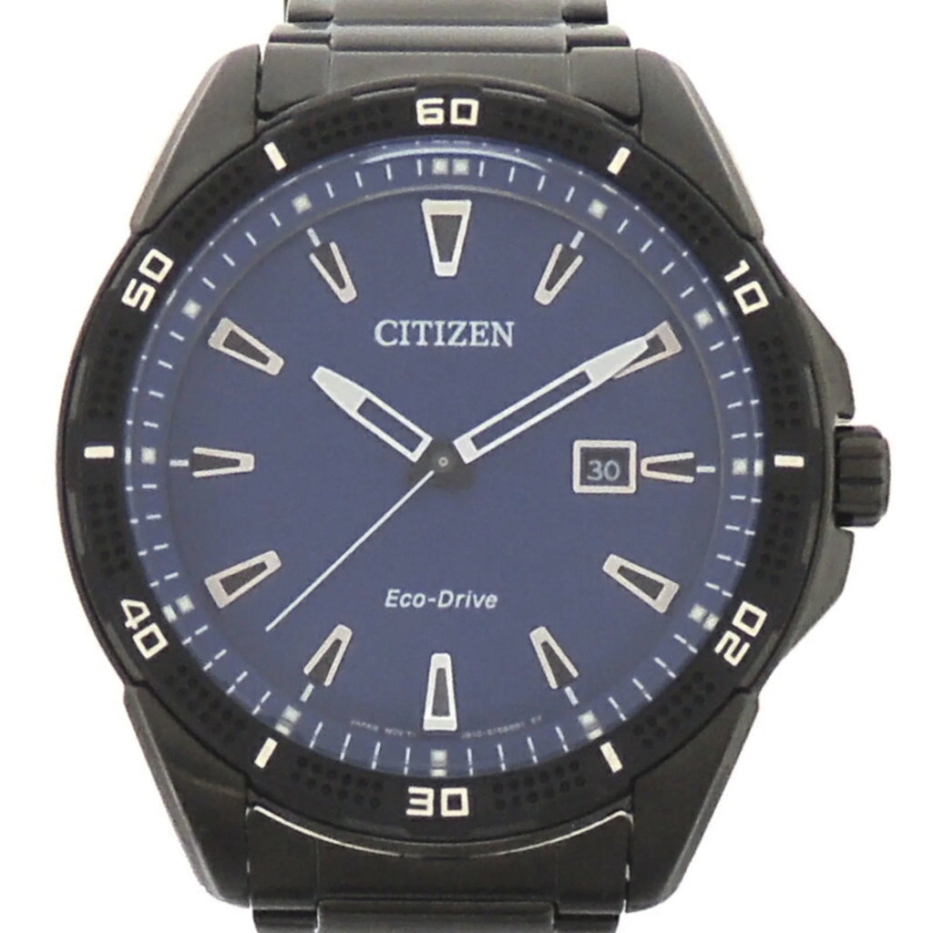 Pre-Owned Citizen Eco-Drive Men's Watch AW1585-55L (J810-S115973) Stainless Steel Blue Dial (Good)