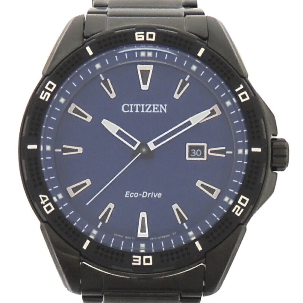 Pre-Owned Citizen Eco-Drive Men's Watch AW1585-55L (J810-S115973) Stainless Steel Blue Dial (Good)