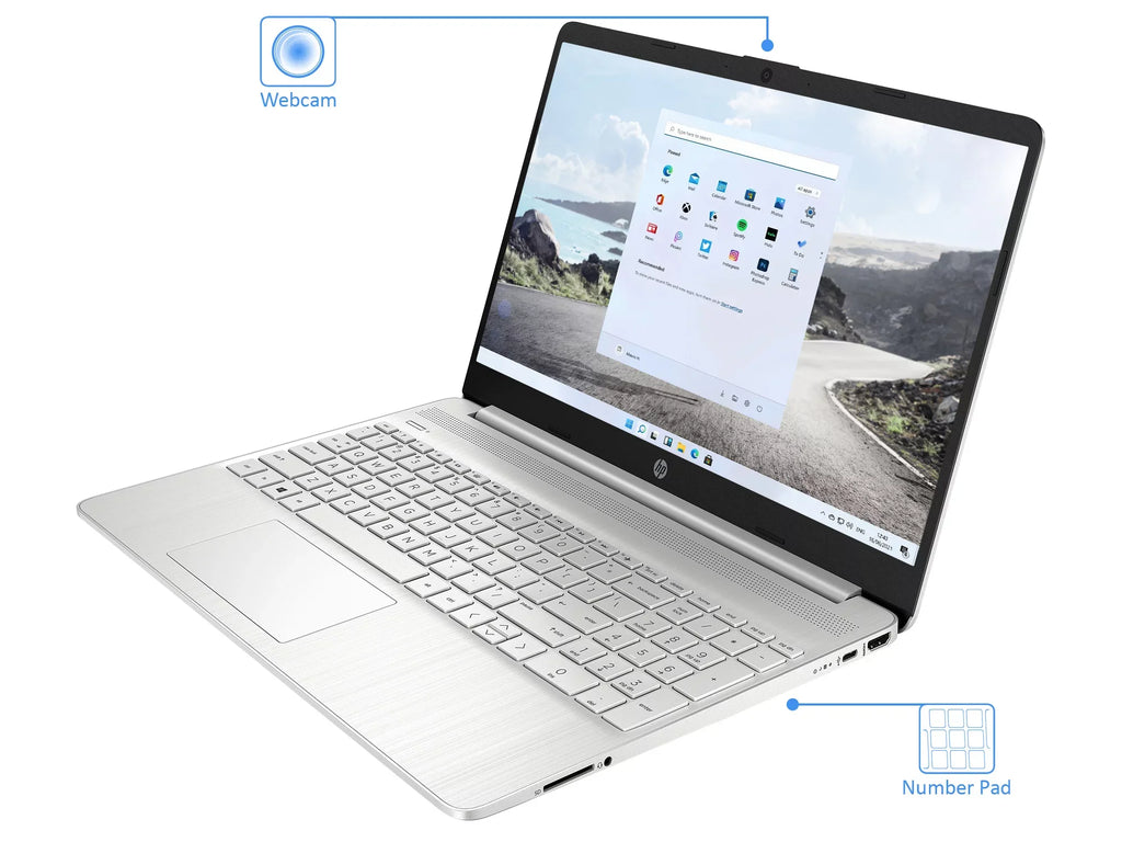 15 Mobile pc 15.6" HD Display, Ryzen 3 5300U Upto 3.8GHz, 8GB RAM, 512GB NVMe SSD, Vega 6, HDMI, Card Reader, Wi-Fi, Bluetooth, Windows 11 Pro